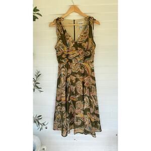 Vintage DJ Summers Paisley Wrap Dress (8)